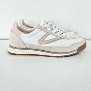 Tretorn Women's Hailey Pink Color Block Lace Up Memory Foam Sneakers Size 7.5